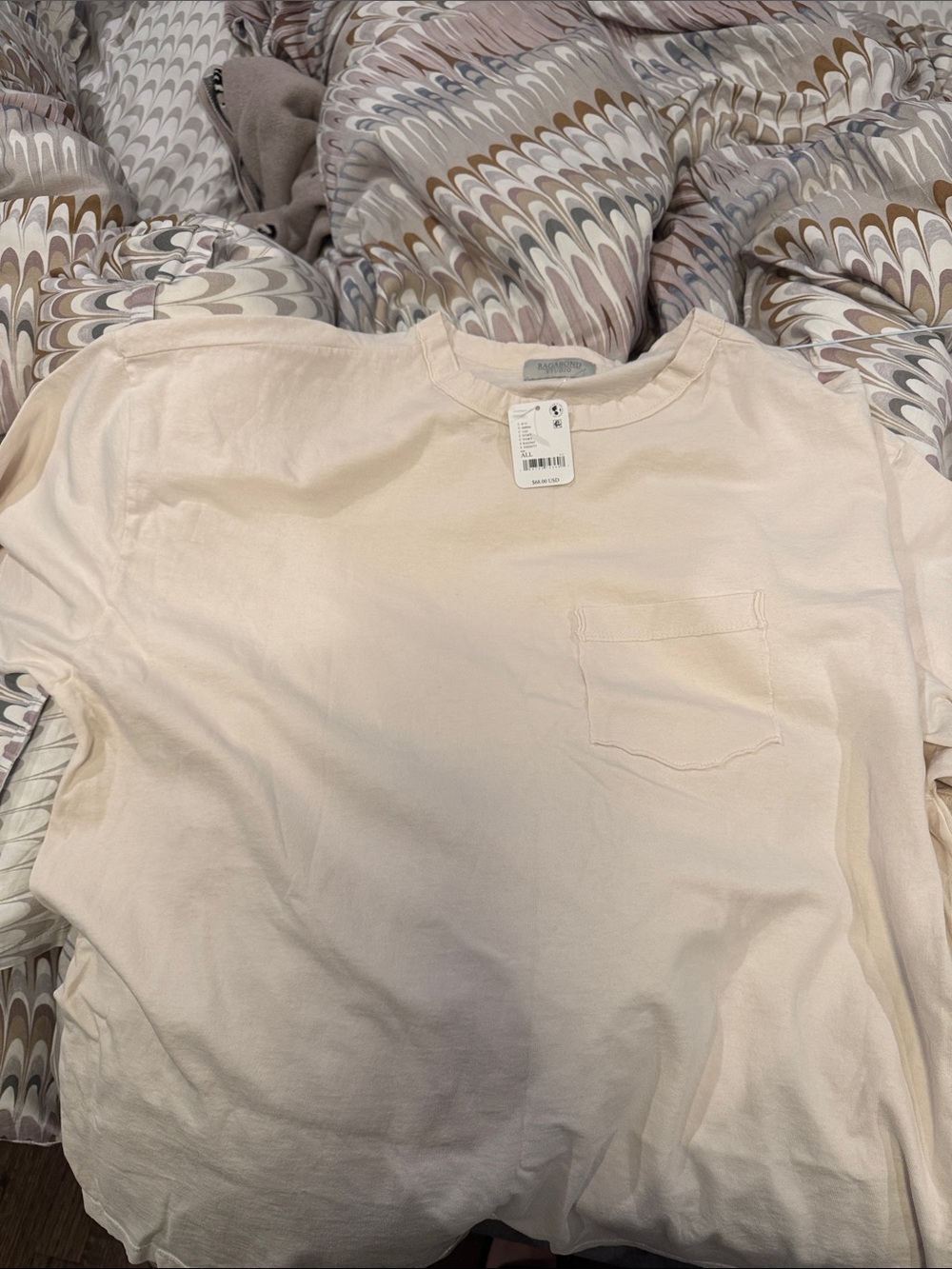 Free People Cream Queen of Hearts Graphic Tee - Picture 2 of 3